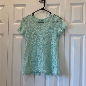 Maurices Mint Lace Top
